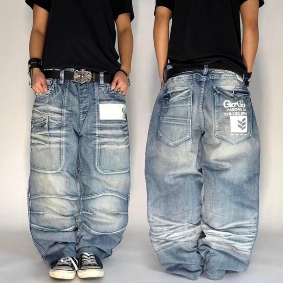 Other Other - Vintage y2k baggy wide leg skater faded stonewash archive jeans